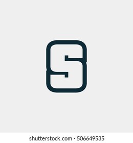 Letter S vector, logo. Useful as branding symbol, corporate identity, alphabet element, app icon, clip art, and illustration.
