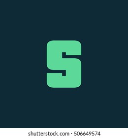 Letter S vector, logo. Useful as branding symbol, corporate identity, alphabet element, app icon, clip art, and illustration.
