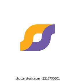 letter S vision logo. letter S eye monogram.