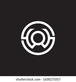 letter s w o symbol circle geometric line logo vector