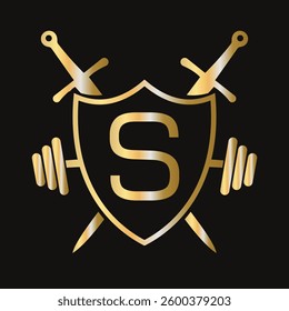 Letter S Warrior Logo Design Concept For Security, Safety and Defense Symbol