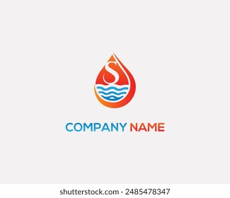 Letter S Water Drop Logo-Symbol Design Vorlage Elemente Vektorgrafik.