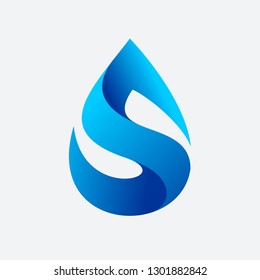 Letter S Water Drops