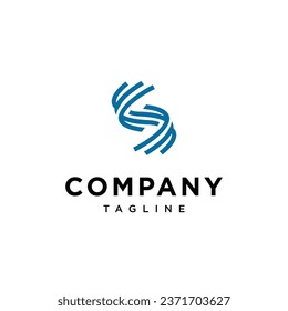 Letter S wave logo icon vector template.eps