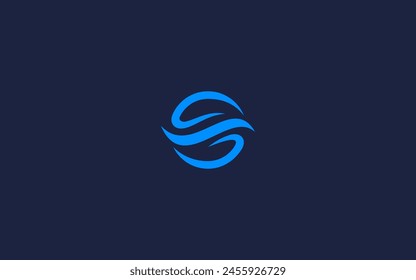 letter s with waves logo icon design vector design template inspiration