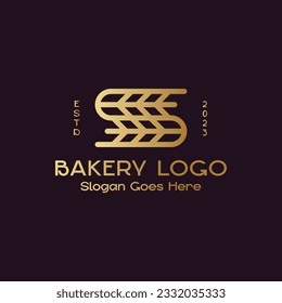 Letter S Wheat Bakery Logo Design
