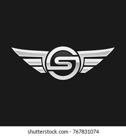 2,579 S Letter Wings Logo Images, Stock Photos & Vectors | Shutterstock