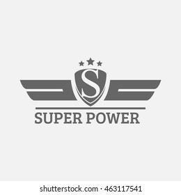 Letter s wings logo