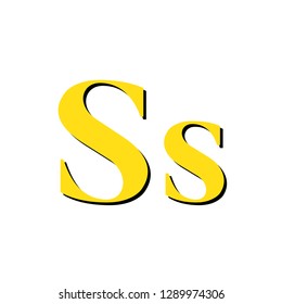 letter S yellow