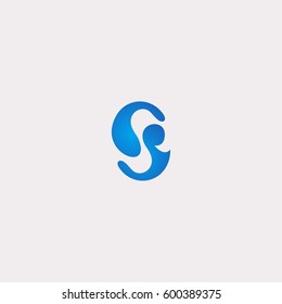Letter S Yin Yang