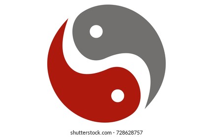 Letter S Yin Yang 