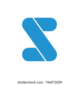 letter s or z design logo vector