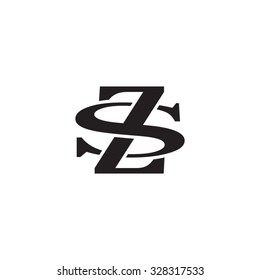 letter S and Z monogram logo