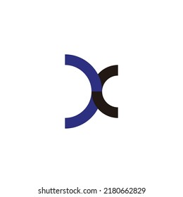 Letter S and Z, letter X curve geometric symbol simple logo vector