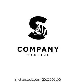 Letter S Zebras Logo Icon Vector