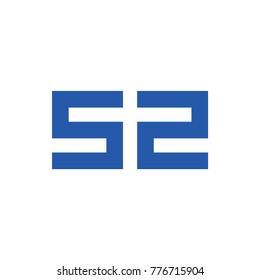 letter s2 or number 52 logo