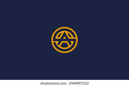 letra sa con el diseño del icono del logotipo del círculo diseño del Vector Plantilla inspiración