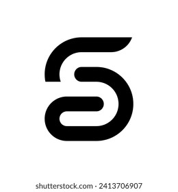 Letter SA or AS creative monogram logo