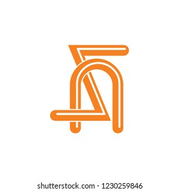 letter sa linked stripes logo 