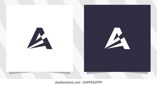 letter sa as logo design