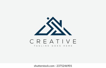 Design-Vorlage für das Logo von Letter SA, Vektorgrafik