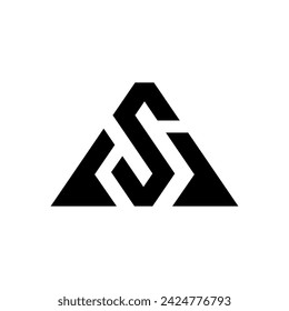 Letter As or Sa modern unique shape monogram logo design idea