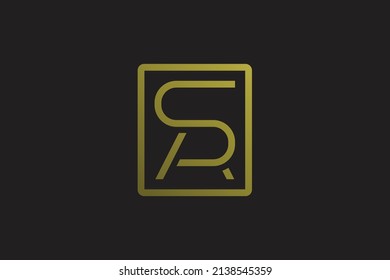 letter SA monogram logo design vector graphic