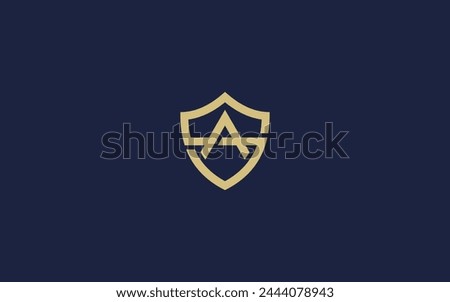 letter sa or as with shield logo icon design vector design template inspiration