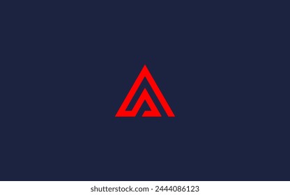 Letter SA mit Dreieck Logo Icon Design Vektorgrafik Design Vorlage Inspiration