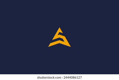 letra sa con triángulo logo icono diseño Vector diseño Plantilla inspiración