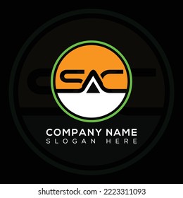 letter SAC logo design icon. SAC logo design.