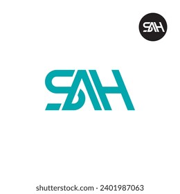 Letter SAH Monogram Logo Design