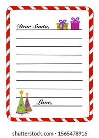 Letter to Santa from children 