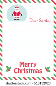 letter to santa with santa claus