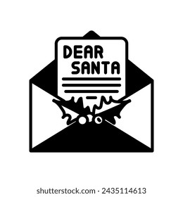 Icono de Carta a Santa Dieta en vector. Logotipo
