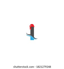 Ilustración del diseño del concepto de la carta I Santa hat