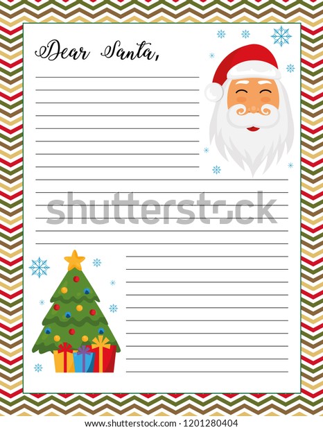 Letter Santa Template Printable Site Xmas Inventory Vector graphic about Letter to Santa Template Free Printable called Letter Santa Template Printable Site Xmas Inventory Vector