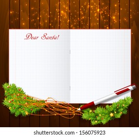 Letter to Santa. Vector illustration