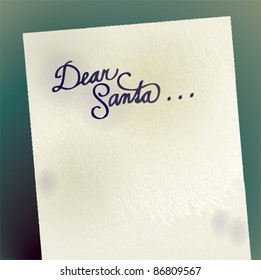 Letter to Santa / Writing on paper