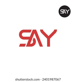 Letter SAY Monogram Logo Design