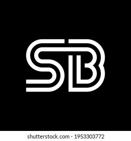 Letter SB initial logo template