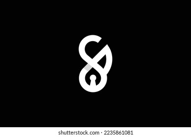 Plantilla de diseño del logotipo de bloqueo SB de letra.
