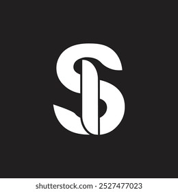 Letra SB logo creativo elegante, letra minúscula con estilo y diseño de logotipo de lujo