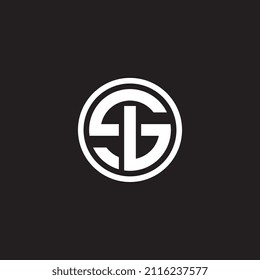 Letter SB logo design with circle shape icon vector illustration template, featuring a modern and clean style—perfect for corporate branding, startups, personal monograms, and versatile professional.