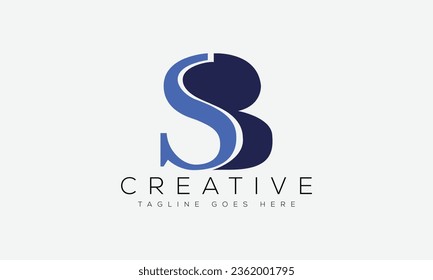 Letter SB Logo Design Vorlage Vektorgrafik.