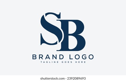 diseño de diseño de vectores de logotipo sb de letras para marca.