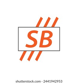 letra SB logo. SB. Ilustración vectorial de diseño de logotipo SB para empresa creativa, negocio, industria
