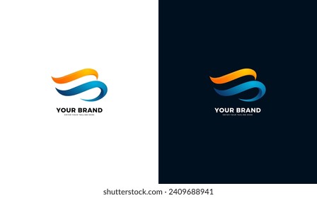 Letter SB logo, dynamic design, graphic vector
​