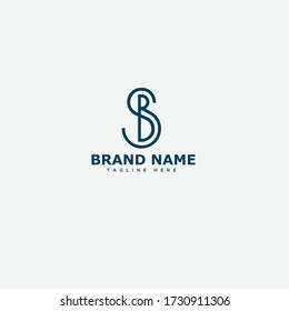 Letter SB logo icon design template elements 