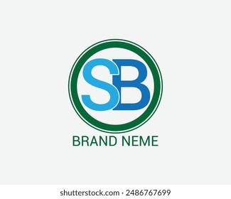 letter SB logo simple free text creative design